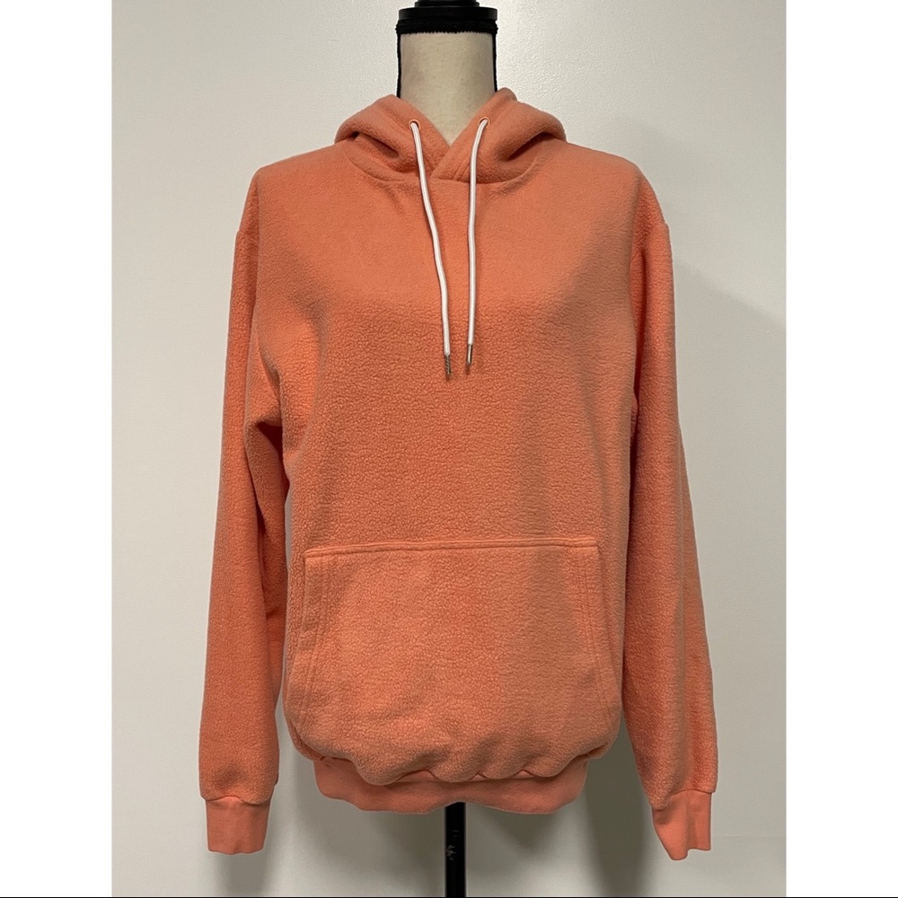 Barstool Sports Fleece Pullover Hoodie Orange Size M